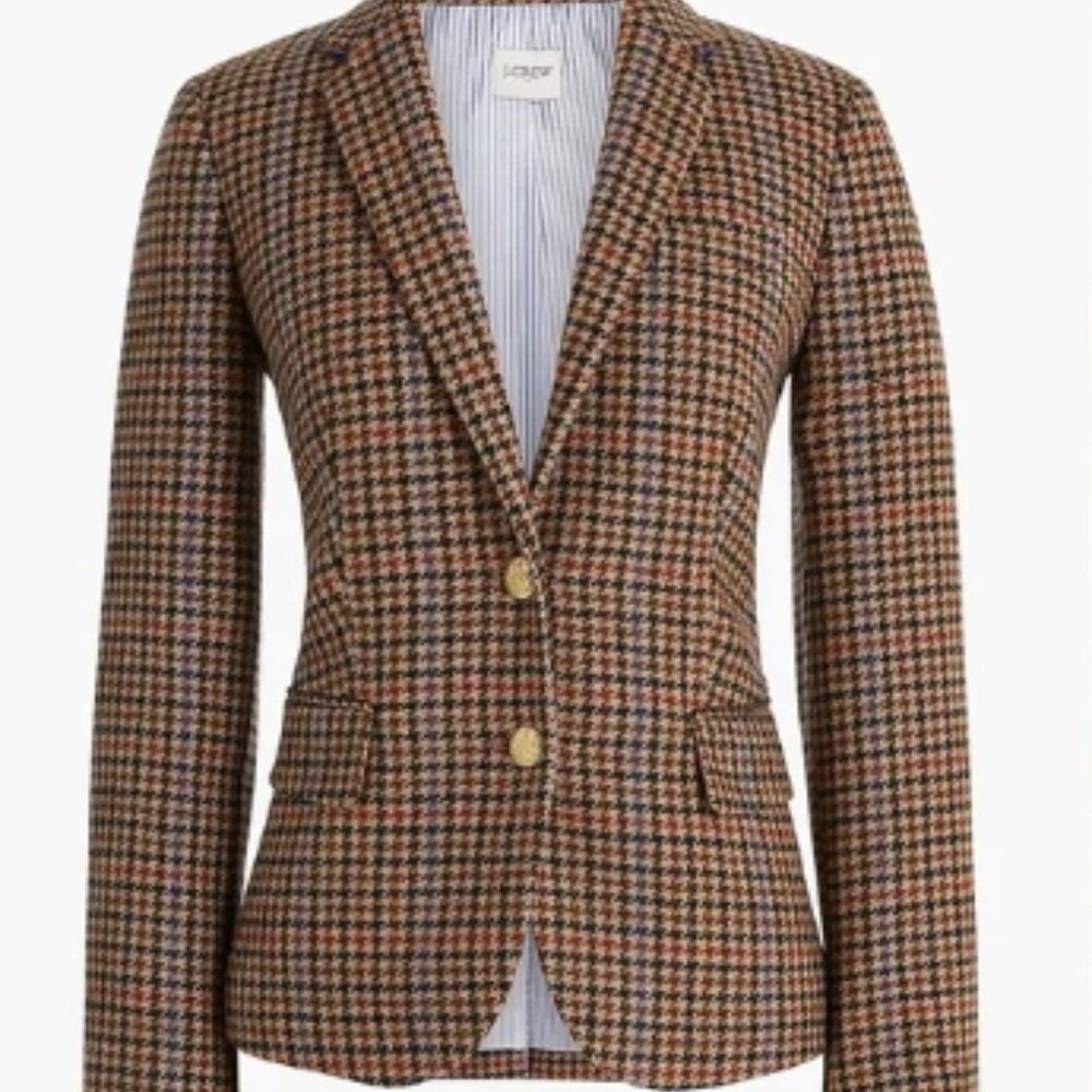 Jcrew Factory Schoolboy Blazer Houndstooth